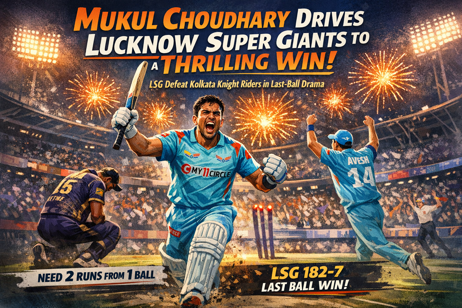 Mukul Choudhary Drives Lucknow Super Giants to a Nervy Second Victory of IPL 2026